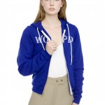 Ladies blue word hoodie Ladies blue word hoodie