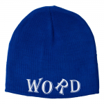 Word Blue Beanie Word Blue Beanie