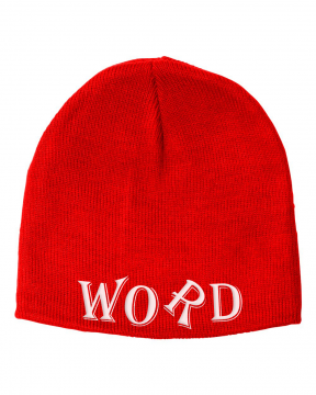 word red beanie